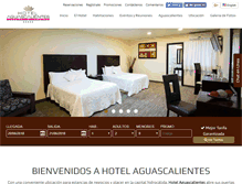 Tablet Screenshot of hotelaguascalientes.com